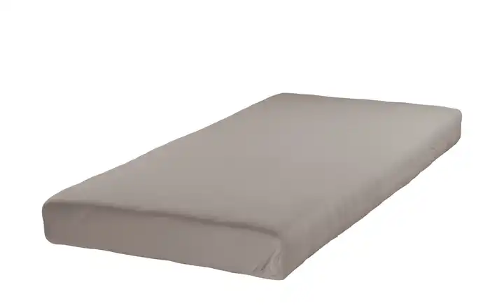 ESTELLA Fein-Jersey Spannbetttuch UNI Steingrau 100x200 cm