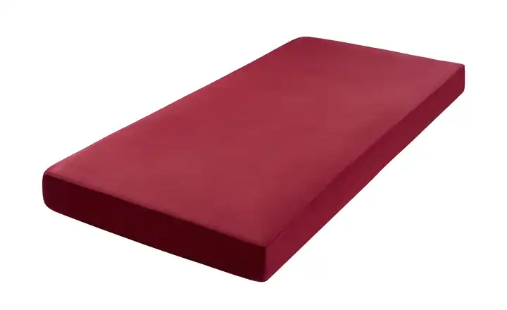 como Boxspring-Stretch-Spannbettlaken Uni Jersey 3700 180x200 cm Bordeauxrot
