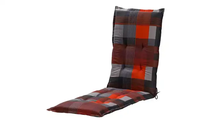 GO-DE Auflage Indian Summer Rot, Grau Relaxsesselauflage