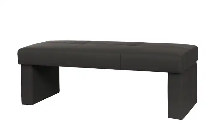 Woodford Kunstleder-Bank Seta Braun 130 cm ohne Rücken