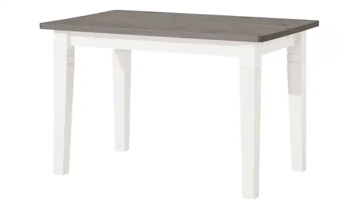 maison bleue Esstisch massiv Florian Grau, Weiß 120 cm