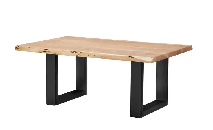 Woodford Couchtisch Alabria LBH 110 x 70 x 45 cm Kufen (U-förmig) Platte: Natur Anthrazit, lackiert