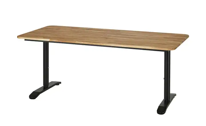 Schreibtisch 160 cm Eiche, Schwarz