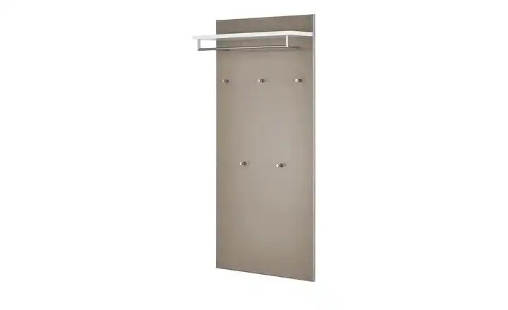 Garderobenpaneel BH 80 x 170 cm Taupe, Weiß