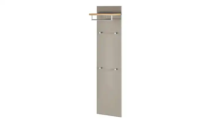 Garderobenpaneel BH 42 x 170 cm Taupe, Eiche bianco