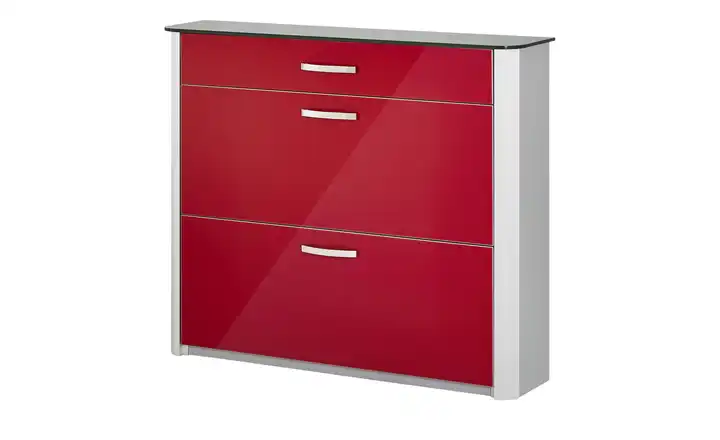 Schuhkipper 117 cm Rot, Aluminiumgrau