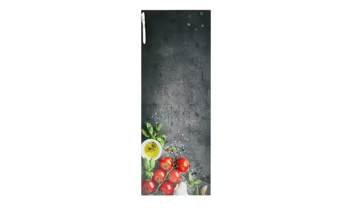 Memoboard 30x80 cm Ingredients 80 cm Grau, Rot, Grün