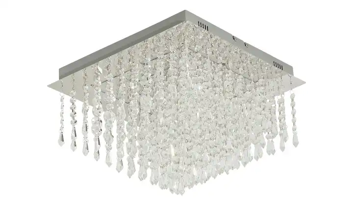HELL-höllisch gutes Licht LED-Deckenleuchte, chrom mit Glasbehang 