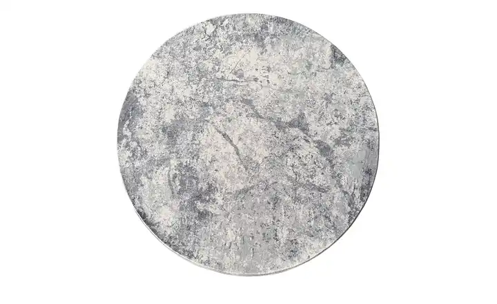 como Kurzflorteppich Velvet Silbergrau Ø 160 cm rund