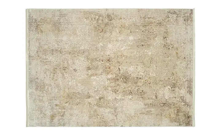 meinTeppich Kurzflorteppich Beige, Goldfarben 200x290 cm