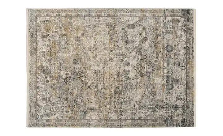 Teppich 200 cm 140 cm 140x200 cm Goldfarben, Grau