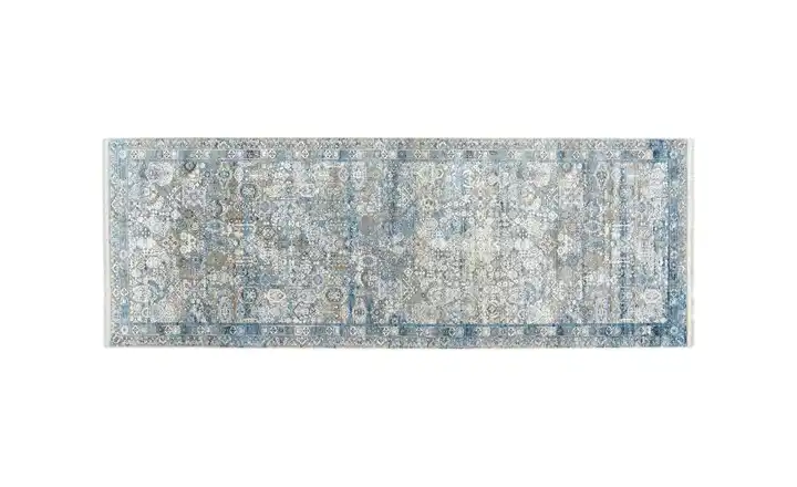 Teppich 200 cm 80 cm 80x200 cm Rauchblau