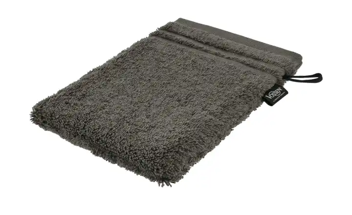 VOSSEN Waschhandschuh Vienna Supersoft Anthrazit 16x21 cm