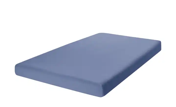 como Spannbetttuch Uni Jersey Blau 180x200 cm