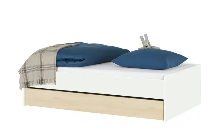Duobett Grow Up 120 cm Weiß, Buche (Nachbildung)