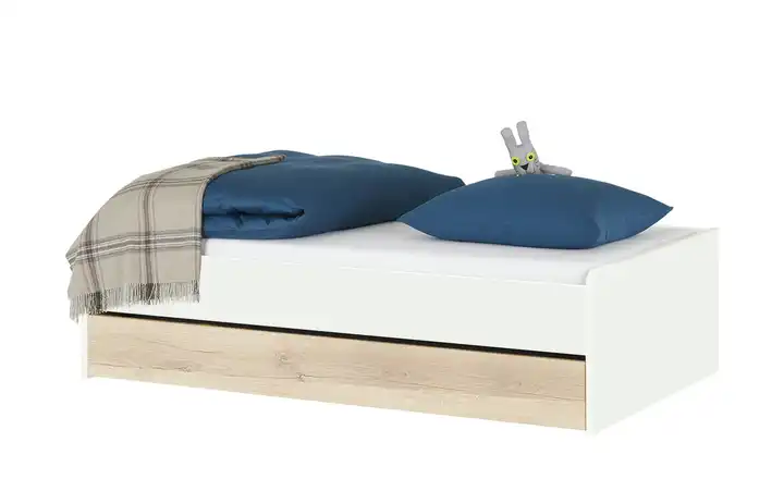 Duobett Grow Up 120 cm Weiß, Eiche (Nachbildung)