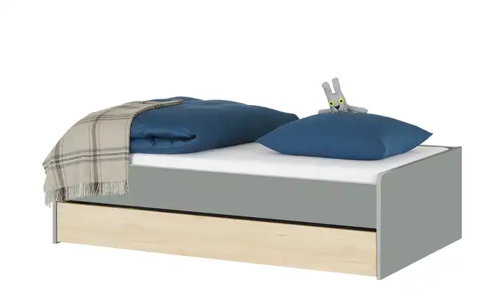 Duobett Grow Up 120 cm Grau, Buche (Nachbildung)