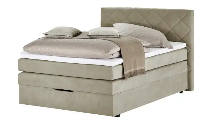Boxspringbett 120 cm Beige