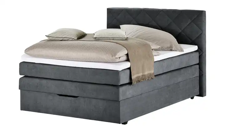 Boxspringbett 120 cm Anthrazit
