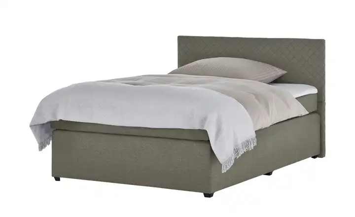 Boxspringbett 140 cm Silbergrau