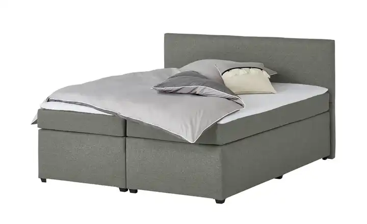 Boxspringbett 160 cm Silbergrau