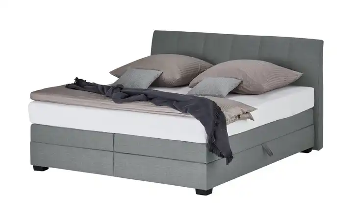 vanDoorn Boxspringbett Chiara edelstahlfarben 180 cm H2