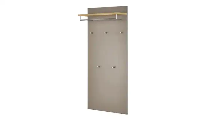 Garderobenpaneel BH 80 x 170 cm Taupe, Eiche bianco