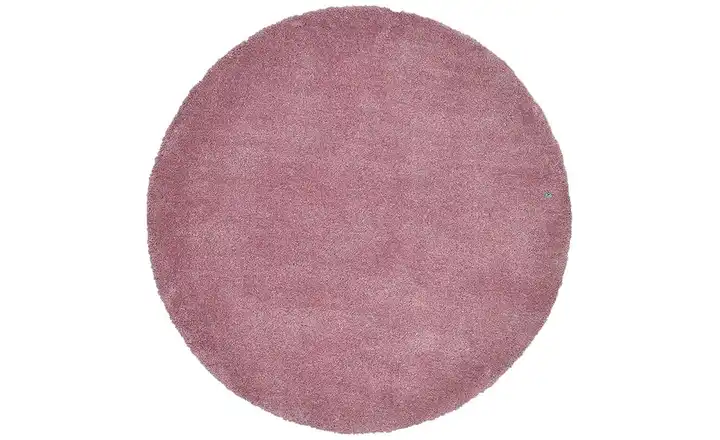 Tom Tailor Hochflorteppich Rosé 190 cm 190 cm Ø 190 cm