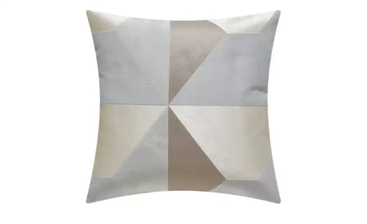 como Kissen Sechseck Grau, Braun