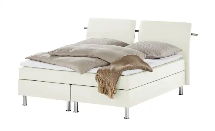 Boxspringbett Weiß H2 & H3 160 cm