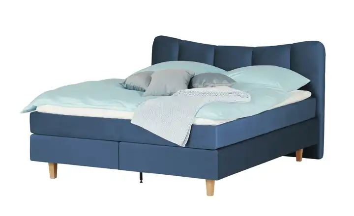 Boxspringbett Dalur Blau 140 cm H3