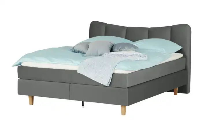 Boxspringbett Dalur Grau 140 cm H3