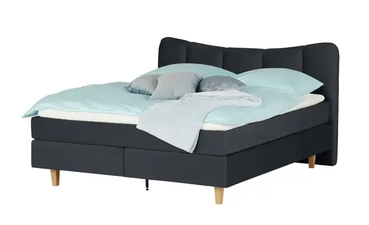 Boxspringbett Dalur Schwarz 140 cm H3