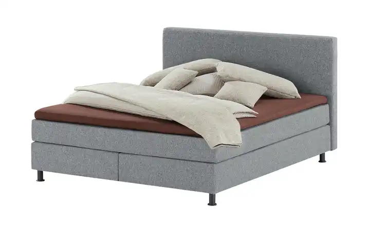 Wohnwert Boxspringbett Dormian Boro Dunkelgrau 200 cm H2