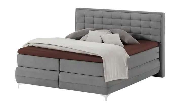 Musterring Boxspringbett Standardversion Dubai Dunkelgrau H3 & H4 180 cm