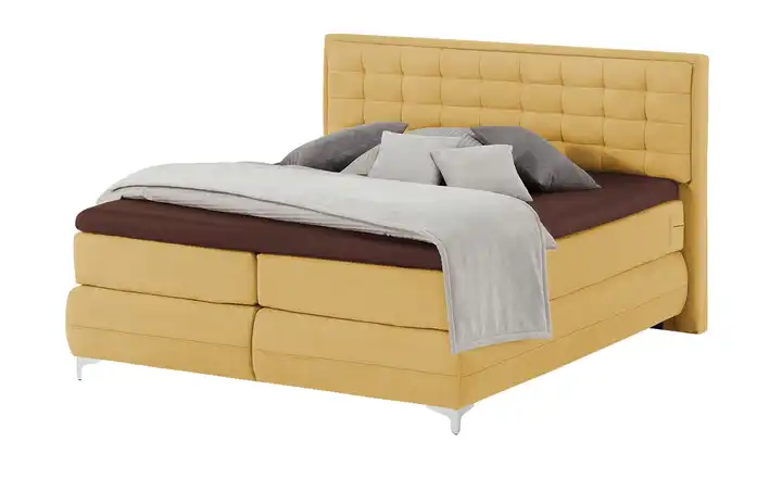 Musterring Boxspringbett Standardversion Dubai Gelb H3 & H4 180 cm