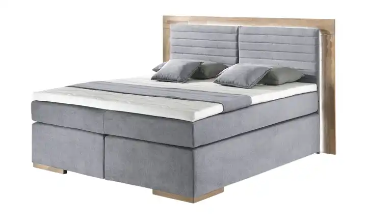 Primo Massivholz-Boxspringbett mit LED-Beleuchtung Marlow