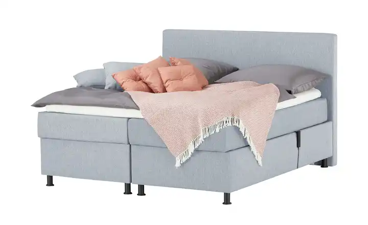 Wohnwert Motor-Boxspringbett Dormian Boro Motor Hellgrau 200 cm H3