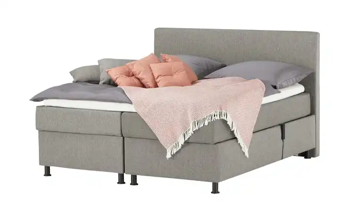 Wohnwert Motor-Boxspringbett Dormian Boro Motor Dunkelgrau 180 cm H2