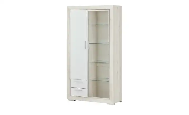 Vitrine Eiche (Nachbildung), Weiß