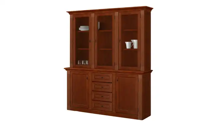 maison bleue Buffet Petit Chalet Cognacbraun