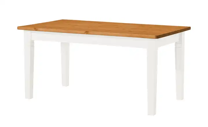 maison bleue Esstisch massiv Florian Braun, Weiß 160 cm