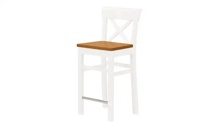 maison bleue Barstuhl Florian Weiß, Braun 64,5 cm
