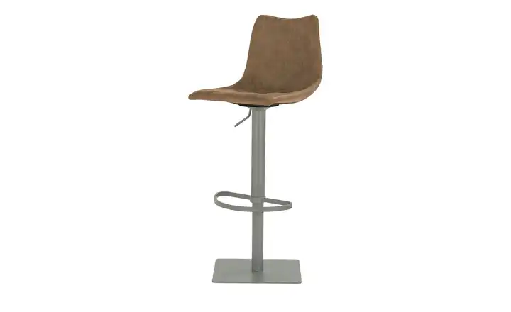 Barhocker Braun eckig Grau