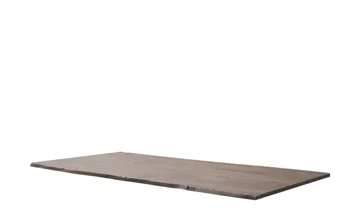 Dine + Mine Tischplatte mit Baumkante SigNature One Walnuss ca. 160x2,5x90 cm