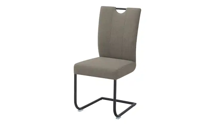 Polsterschwingstuhl Taupe Griff
