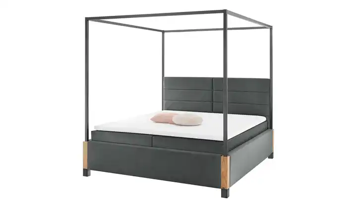 Musterring Himmelbett My Heaven  Anthrazit H3 Fußfarbe Eiche 200 cm