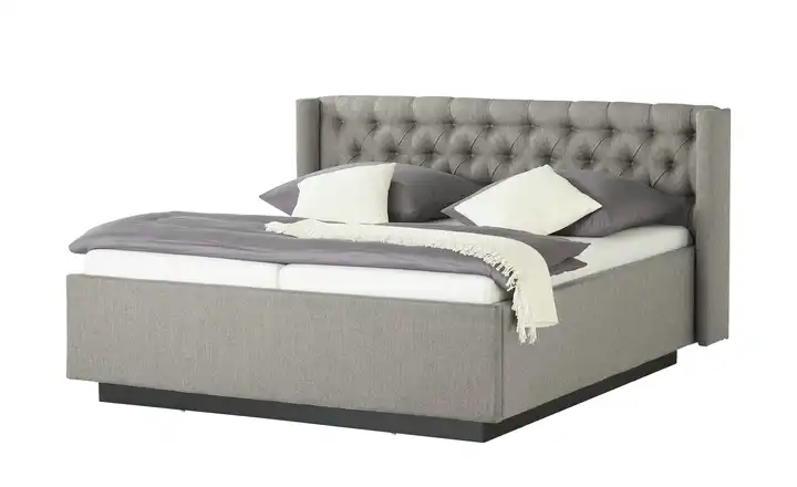 Kollektion Kraft Polsterbettgestell Eyra Dunkelgrau 140 cm