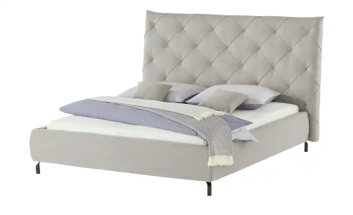Gray & Jones Polsterbettgestell Tierra Fuego Hellgrau 160 cm