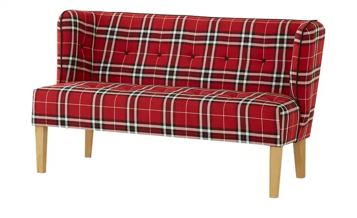 Twist Küchensofa Astonia Rot, Schwarz, Weiß Webstoff grob 180 cm